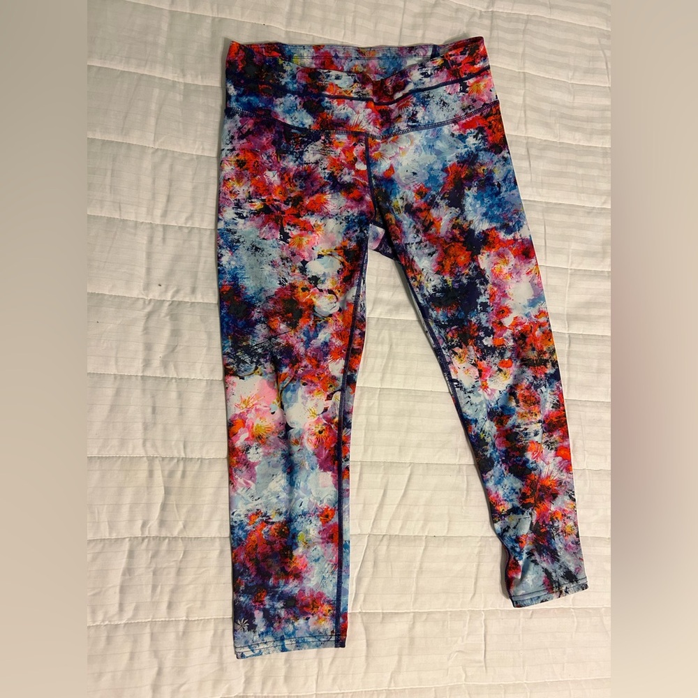 Athleta Hypersonic Sonar Ember-Orange Leggings (NWOT)